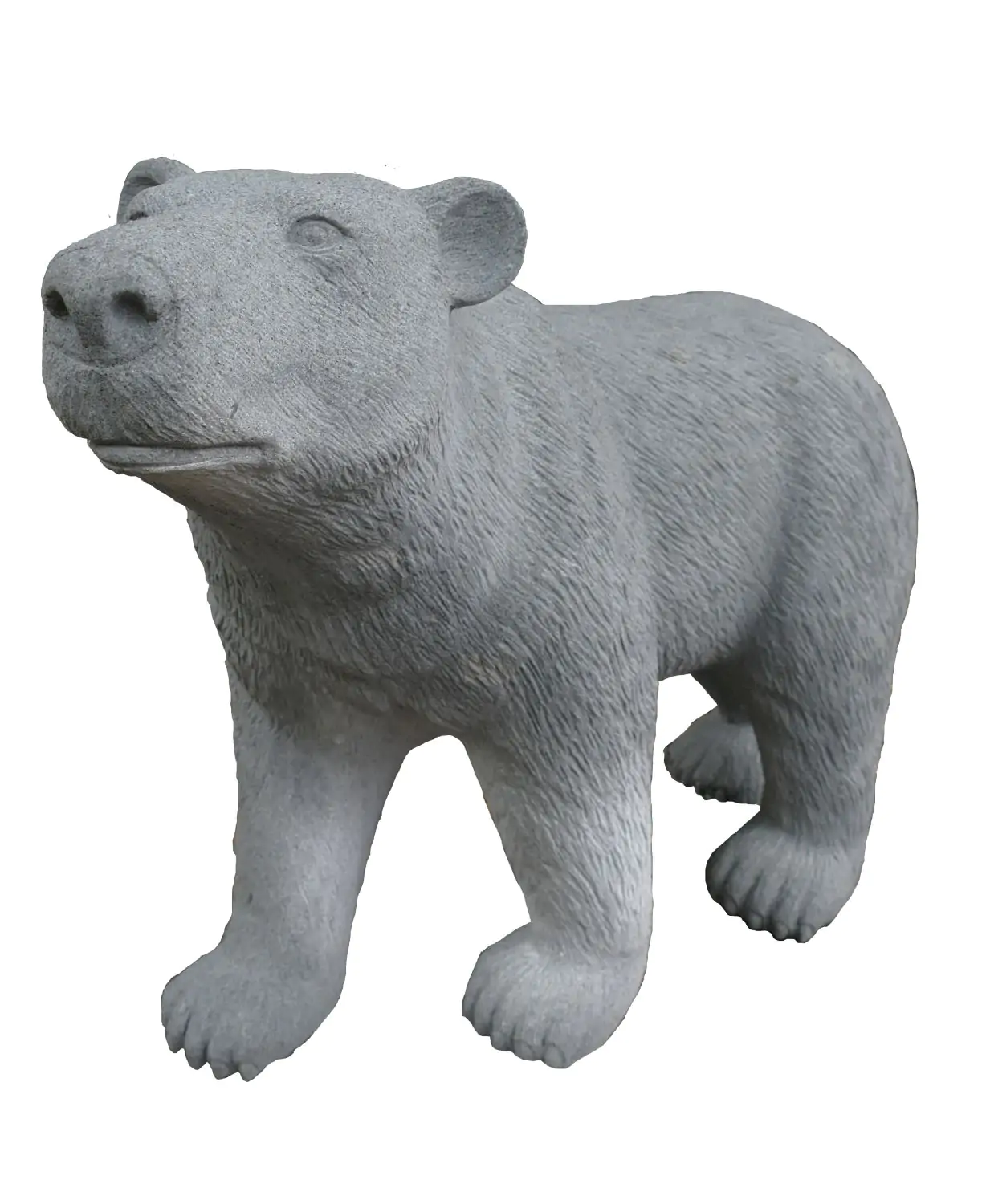  Product image 1 of the product “Polar Bear heading to the right made from riverstone by the artist 140cm length ”